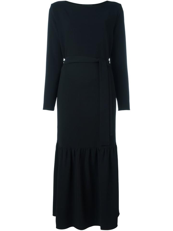 The Row Slash Neck Midi Dress
