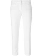 Incotex Cropped Trousers, Women's, Size: 42, White, Cotton/spandex/elastane