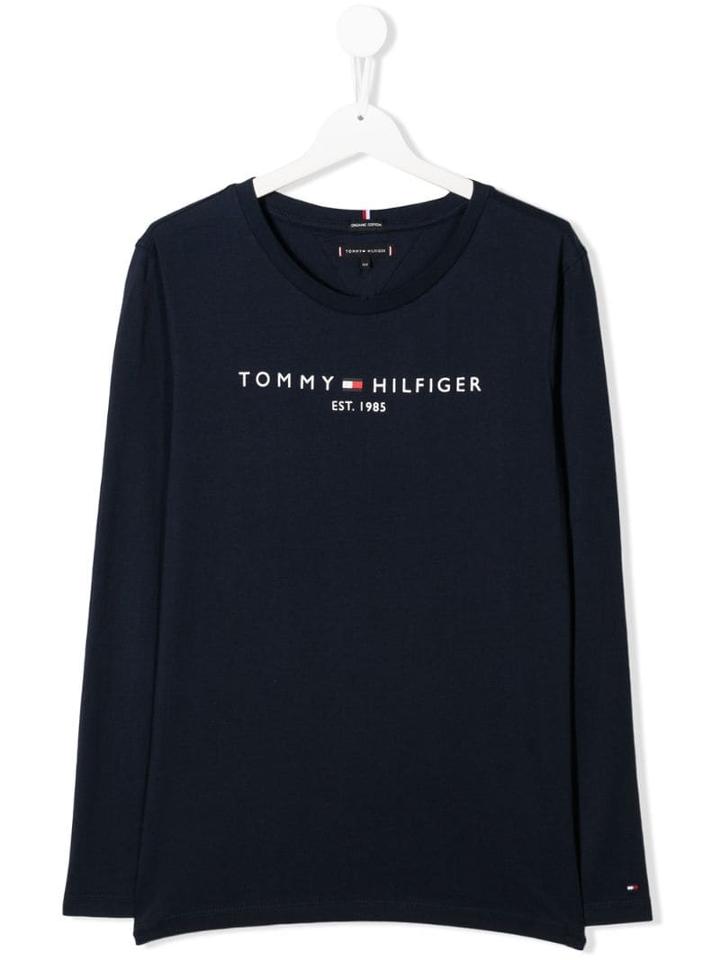 Tommy Hilfiger Junior Teen Essential Logo T-shirt - Blue