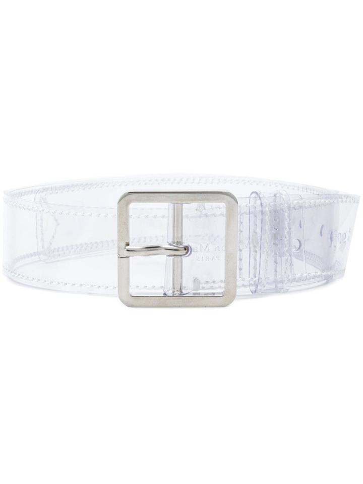 Maison Margiela Clear Belt - White