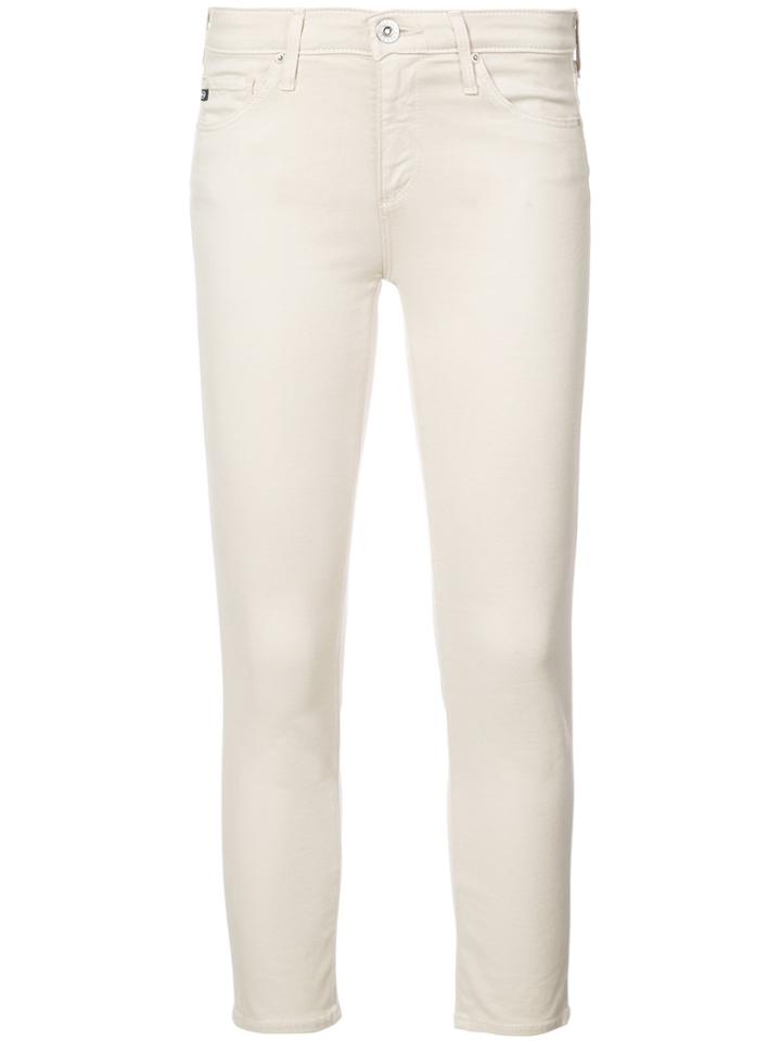 Ag Jeans Cropped Skinny Jeans - White