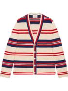 Gucci Cotton Wool Cardigan With Appliqué - Red