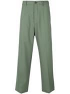 Marni Straight Legged Utility Trousers - Green