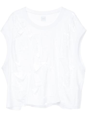 Ikumi Slashed T-shirt - White