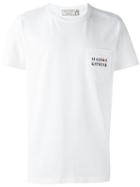 Maison Kitsuné Logo Chest Pocket T-shirt, Men's, Size: Xl, White, Cotton