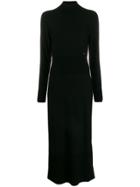 Calvin Klein Roll Neck Knitted Dress - Black