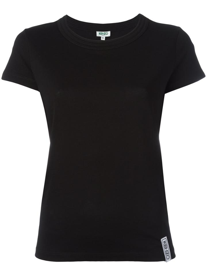 Kenzo Ribbed Round Neck T-shirt - Black