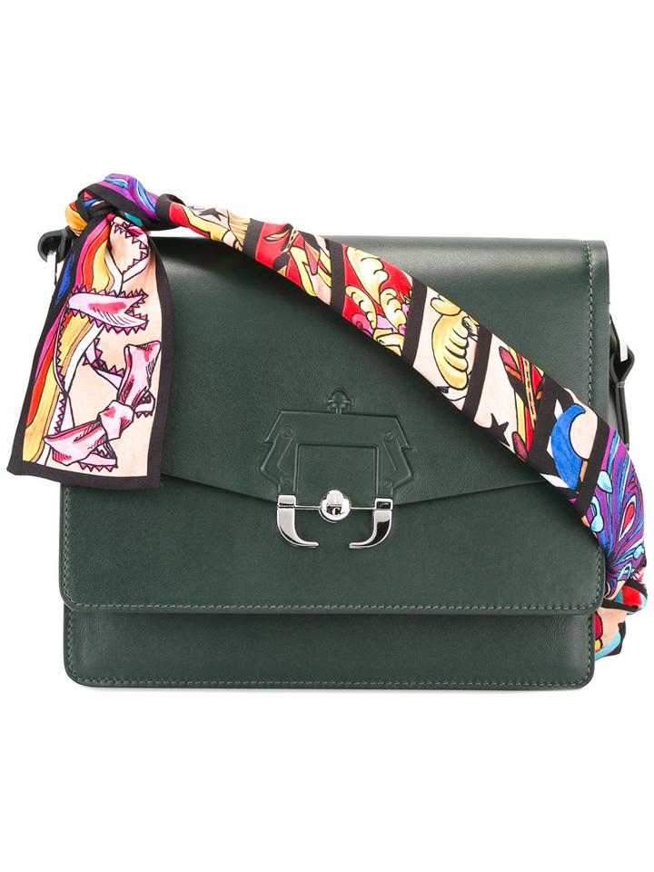 Paula Cademartori Twiggy Shoulder Bag, Women's, Green, Calf Leather