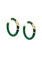 Gas Bijoux Cobra Hoop Earrings - Green