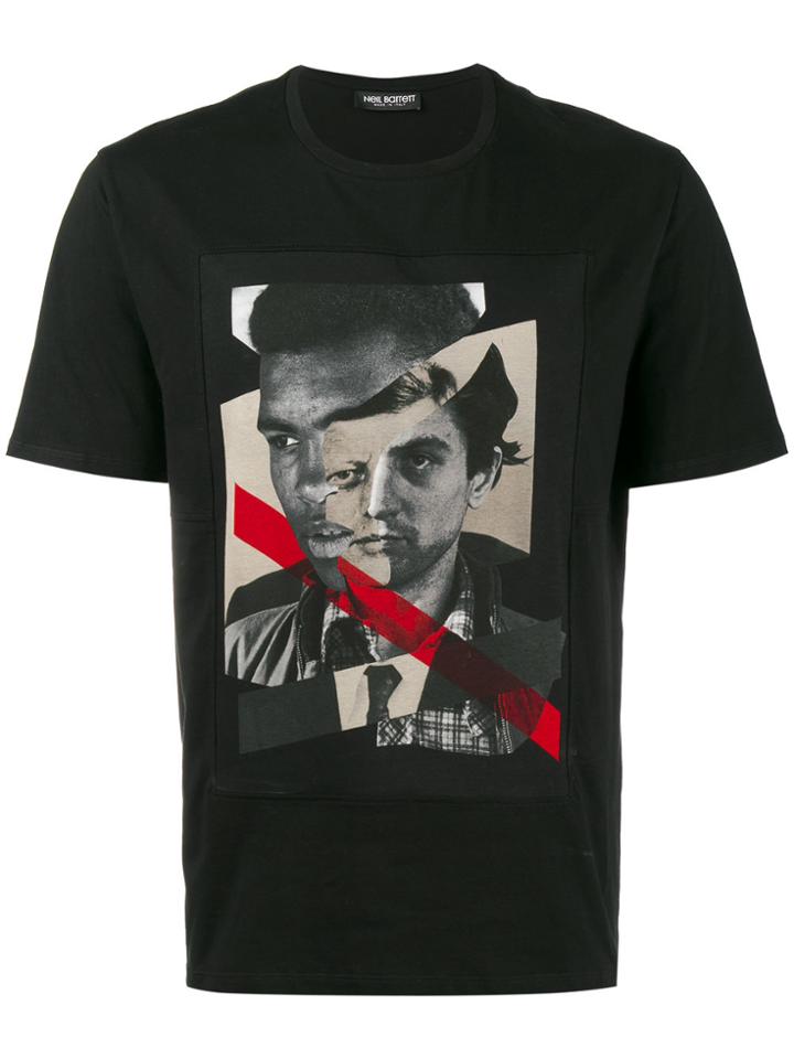 Neil Barrett Freedom Fighter Printed T-shirt - Black