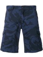Woolrich Printed Cargo Shorts - Blue