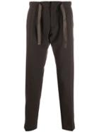 Entre Amis Slim Fit Drawstring Trousers - Brown