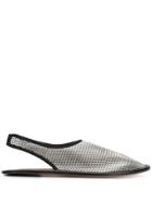 Marni Flat Sling-back Sandals - Silver