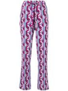 Gucci Web Chain Print Pajama Trousers - Pink & Purple