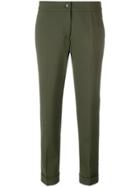 Etro Cropped Tailored Trousers - Green