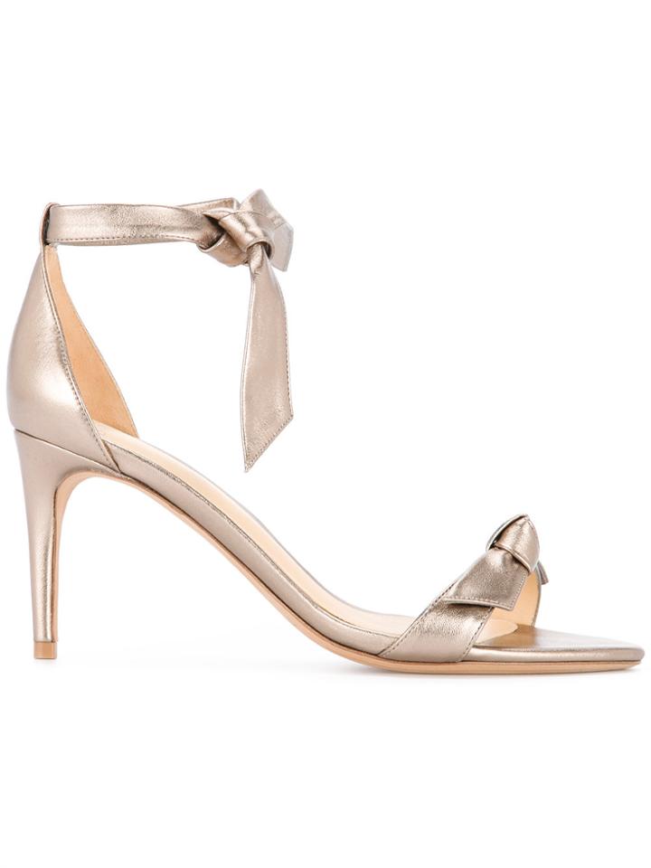 Alexandre Birman Bow Detail Pumps - Metallic