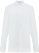 Delada Detachable Cuff Sleeve Shirt - White