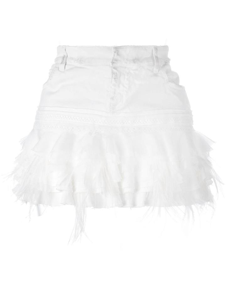 Faith Connexion Lace Hem Skirt - White