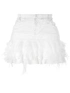 Faith Connexion Lace Hem Skirt - White