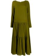 Apuntob Tiered Relaxed Fit Dress - Green