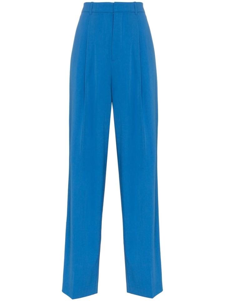 Joseph Riska High Waisted And Pleated Wool Trousers - Unavailable