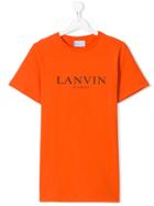 Lanvin Enfant Teen Logo Printed T-shirt - Yellow & Orange