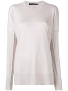 Calvin Klein Collection - Knitted Sweater - Women - Cashmere - M, Women's, Nude/neutrals, Cashmere