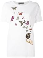 Alexander Mcqueen Butterfly T-shirt, Women's, Size: 40, White, Cotton