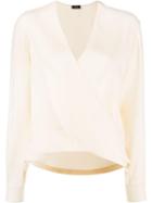 Joseph Wrap Front Blouse - Neutrals