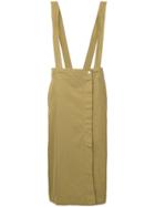 Album Di Famiglia Suspender Maxi Skirt - Brown