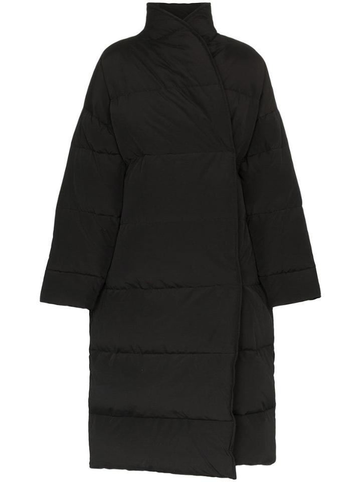Toteme Bondy Cross-over Puffer Coat - Black
