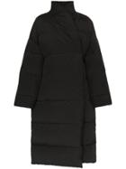 Toteme Bondy Cross-over Puffer Coat - Black