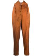 Romeo Gigli Pre-owned 1990's High Rise Tapered Trousers - Orange