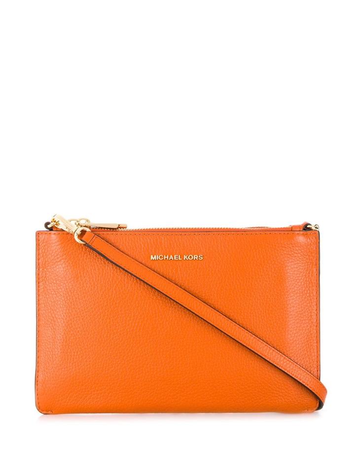 Michael Michael Kors Cross Body Clutch Bag - Orange