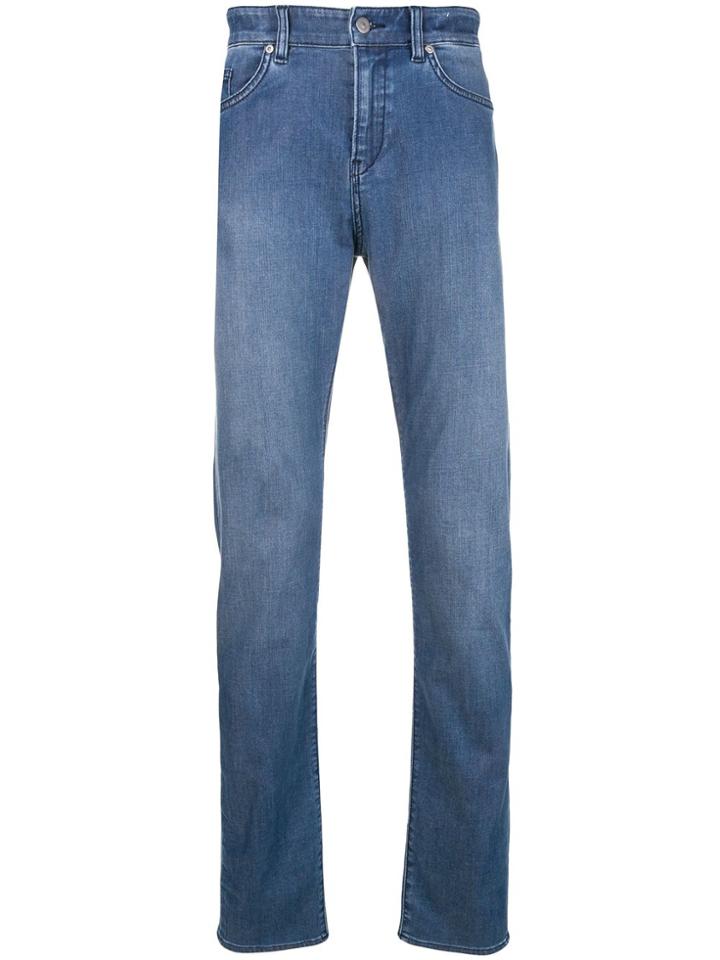 Boss Hugo Boss Stretch Straight Leg Trousers - Blue