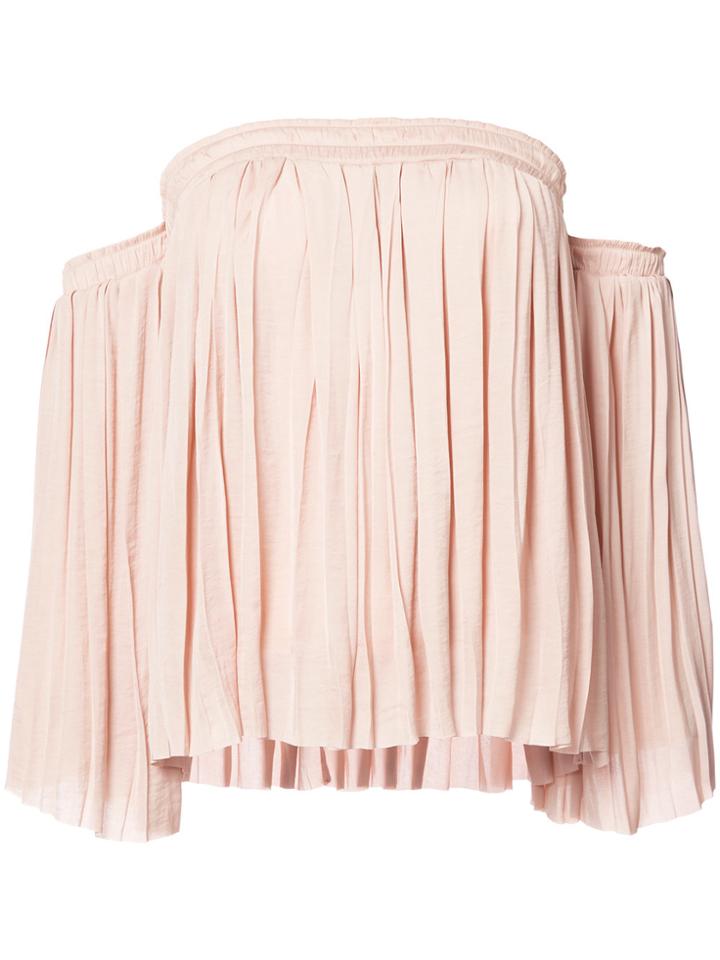 Elizabeth And James Off Shoulder Blouse - Nude & Neutrals