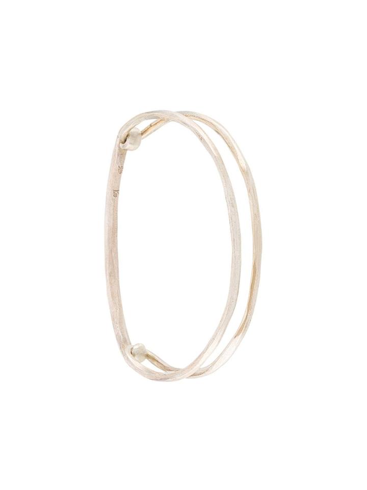 Werkstatt:münchen Hammered Link Bracelet - Silver
