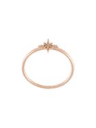 Sydney Evan 14kt Rose Gold Mini Starburst Diamond Ring - Metallic