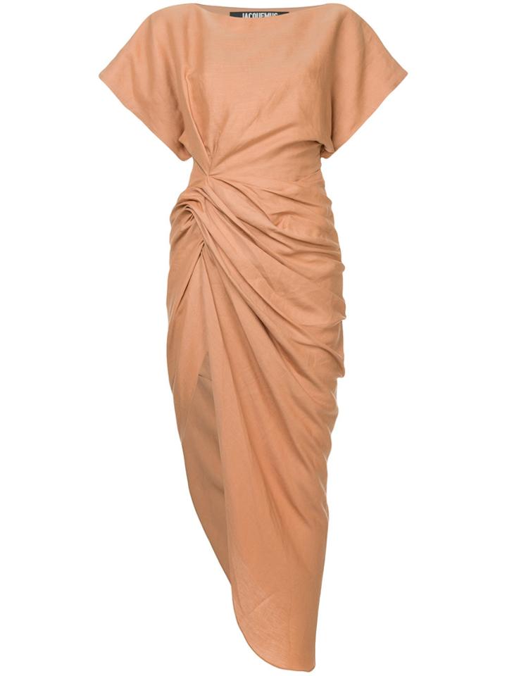 Jacquemus Tie Knot Dress - Brown