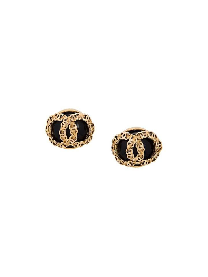 Chanel Pre-owned Cc Logo Clip-on Earrings - Metallic