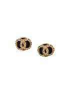 Chanel Pre-owned Cc Logo Clip-on Earrings - Metallic