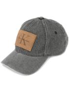Calvin Klein Jeans - Logo Patch Hat - Men - Cotton/leather/polyester - One Size, Black, Cotton/leather/polyester