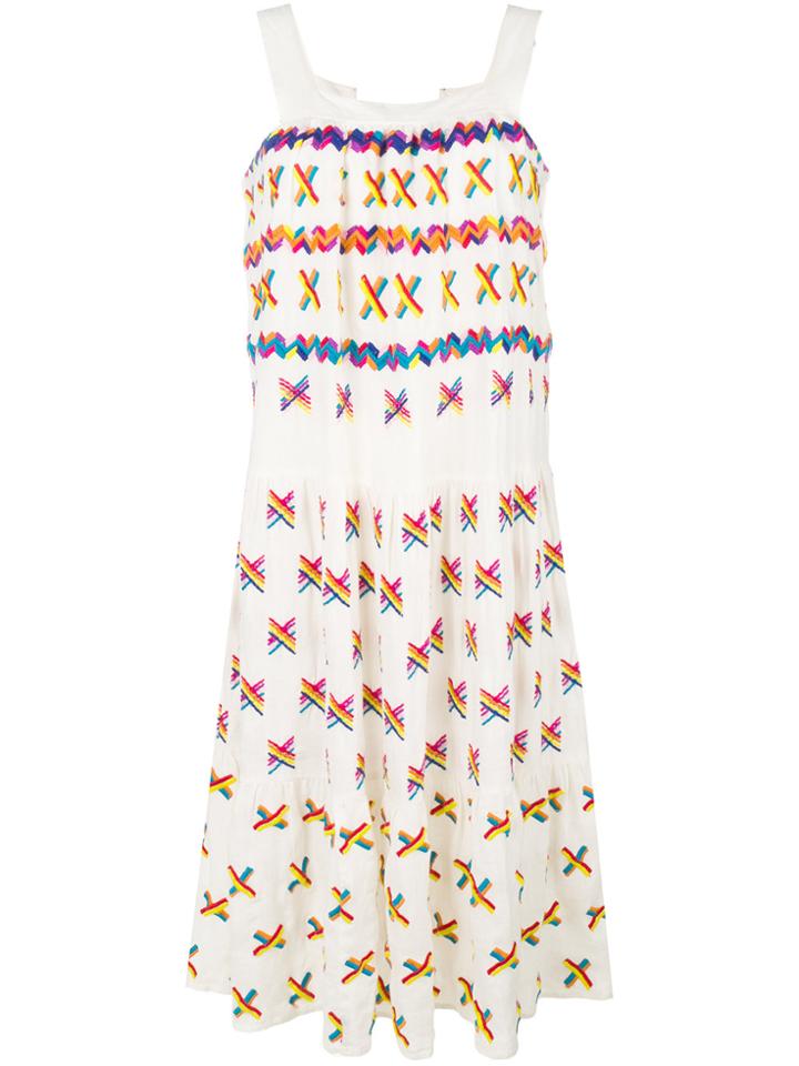All Things Mochi Embroidered Details Sundress - White
