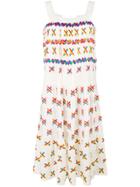 All Things Mochi Embroidered Details Sundress - White