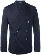 Dolce & Gabbana Double-breasted Blazer, Men's, Size: 46, Blue, Cotton