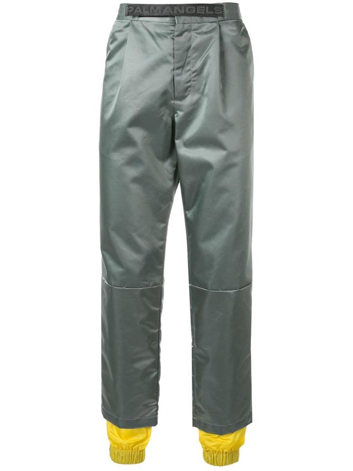 Palm Angels Layered Trousers - Green