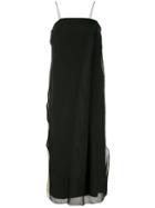 Song For The Mute Two Tone Slip Dress - Black