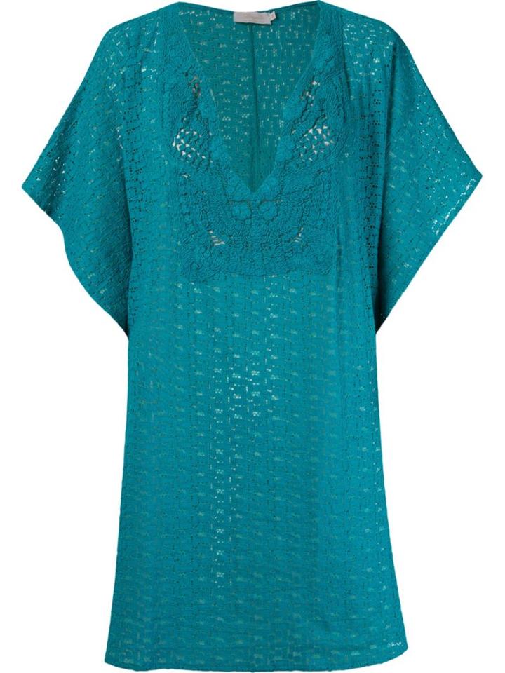 Brigitte Lace Kaftan, Women's, Size: G, Blue, Cotton