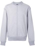 Juun.j Crew Neck Sweatshirt, Men's, Size: 48, Grey, Cotton/polyester