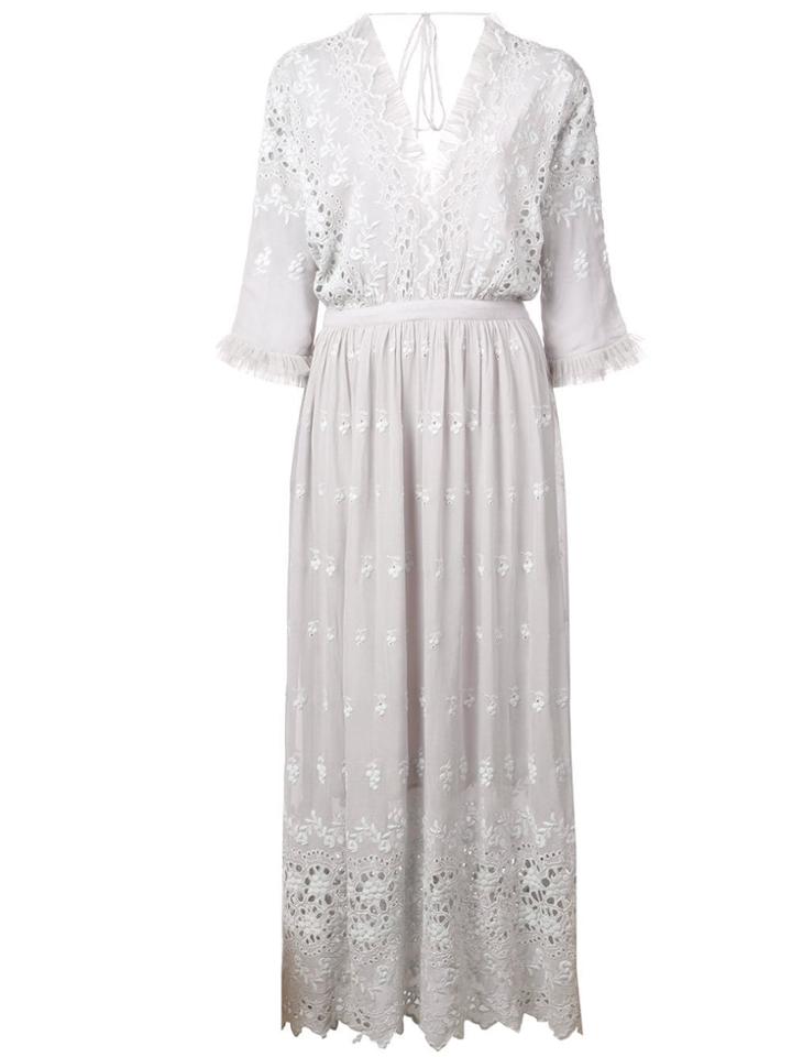 Love Shack Fancy Delfina Dress - Grey